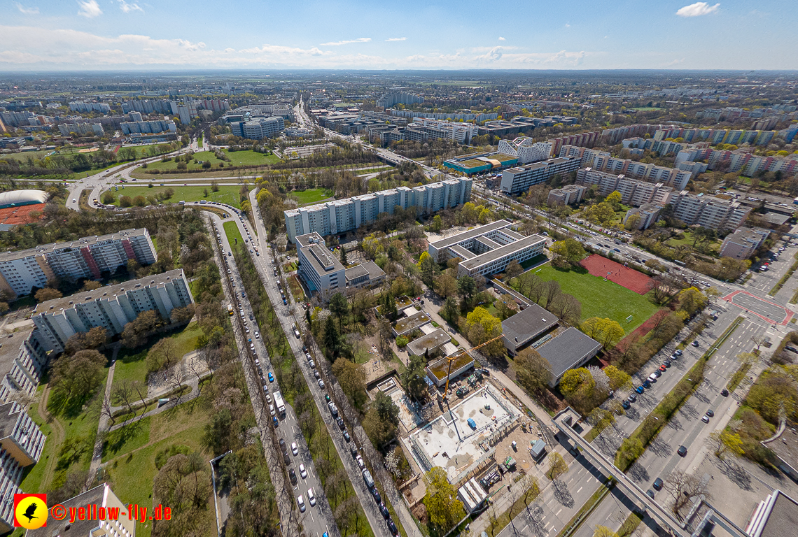21.04.2023 - Baustelle Haus für Kinder in Neuperlach